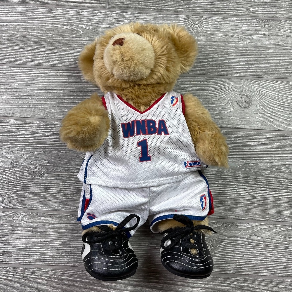 BUILD A BEAR NBA Basketball Sporty Large Tan Teddy Bear 15" High